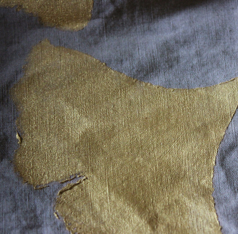 Tovaglia in lino con stampa ginko